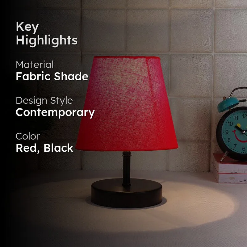 Otravo Fabric Table Lamp - Red,Black media 2