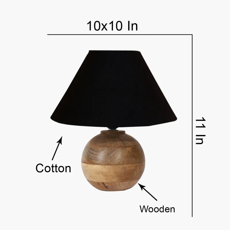 Cotin II Orb Cotton Table Lamp - Black,Brown media 7