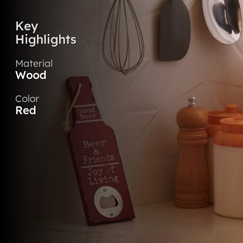 Beer & Friends Bottle Opener - Red media 2