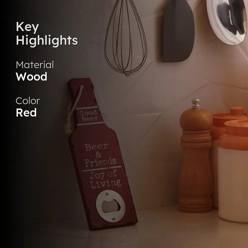 Beer & Friends Bottle Opener - Red media 2