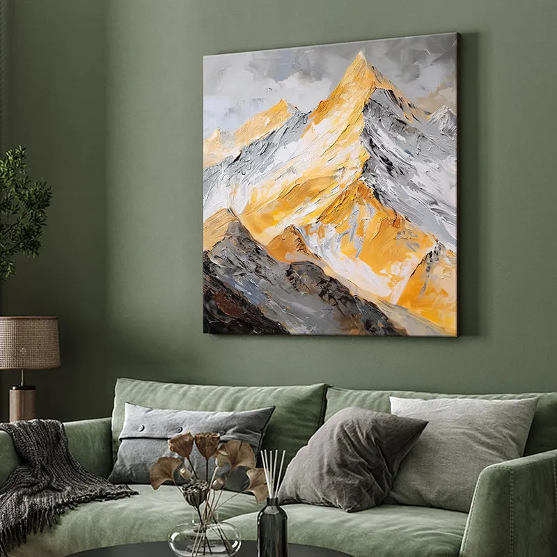 Serene Alps Poly Canvas Wall Painting media 4