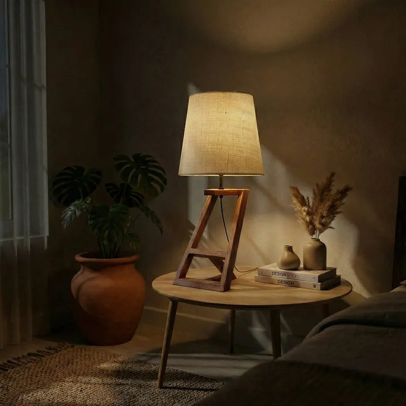 Julis Jute Table Lamp - Brown,Beige media 3