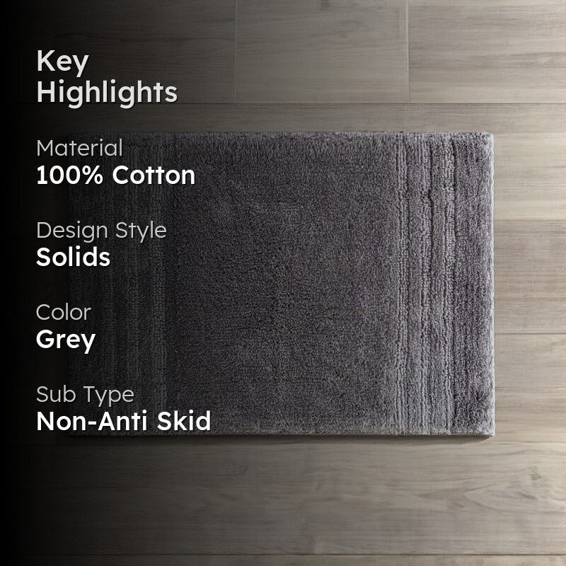 Micro Cotton Cloud Soft Bathmat - Dark Grey media 2