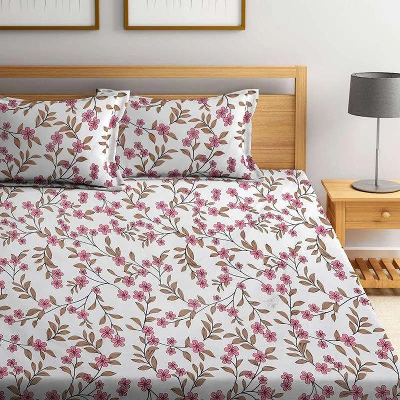 Floral Drama Bedsheet - 150 GSM media 1