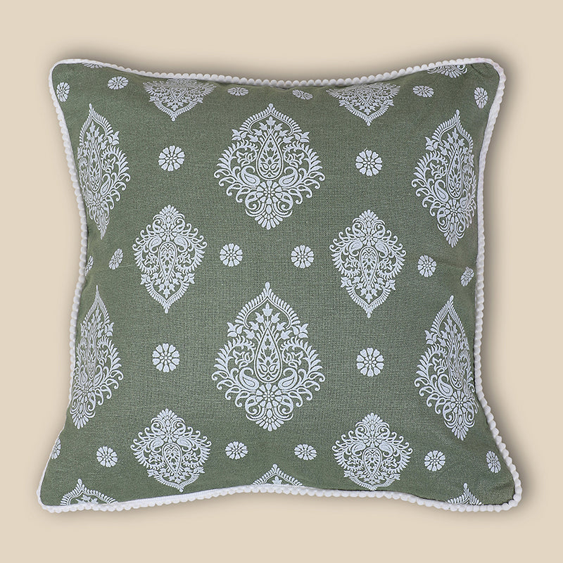 Swayam Rangya Printed Cotton Cushion Cover - Set of Two media 3
