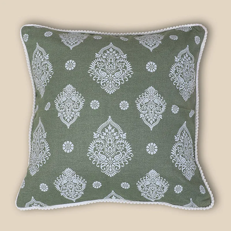 Swayam Rangya Printed Cotton Cushion Cover - Set of Two media 3