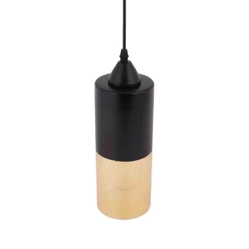 Capsule LED Glass Ceiling Lamp - Black media 3