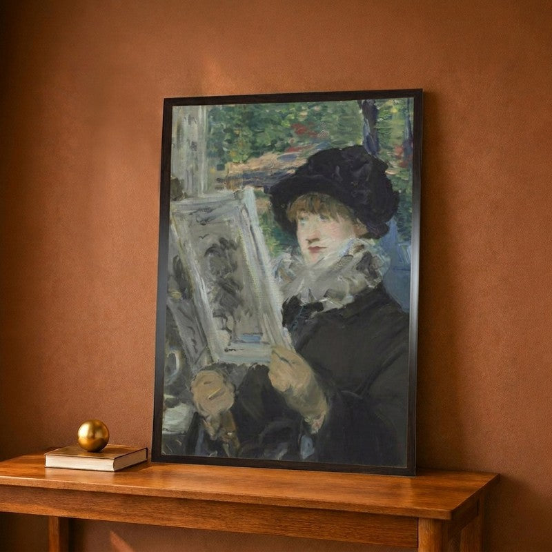 Woman Reading 1879-80 Canvas Wall Painting - 9 x 12 Inches