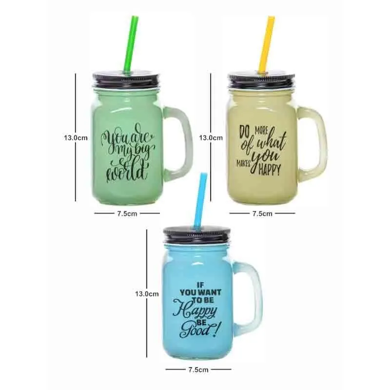 Hango Glass Coffee Mug (450 mL Each) - Set of Three media 4