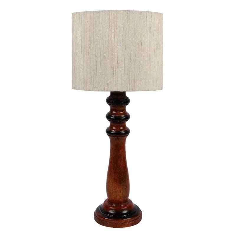 Sorar Rene Fabric Table Lamp - White,Brown media 5