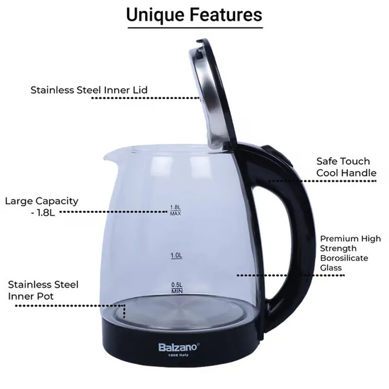 Balzano Electric Kettle (1500 W) - 1.8 L media 11