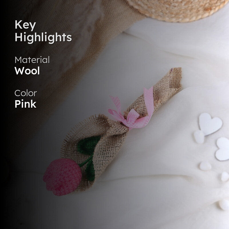 Crochet Handmade Tulip Bouquet - Pink media 2