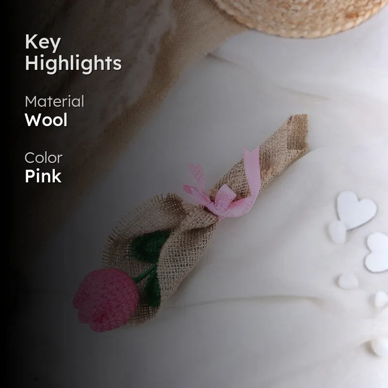 Crochet Handmade Tulip Bouquet - Pink media 2