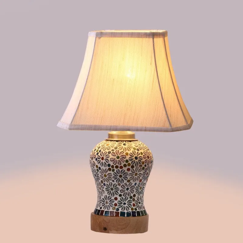 Santora Square Wooden Table Lamp - Multicolor media 6