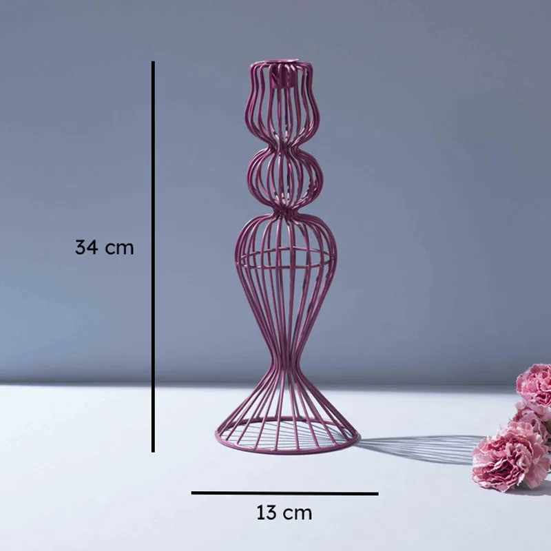 Twist Curve Candle Holder - Purple media 6