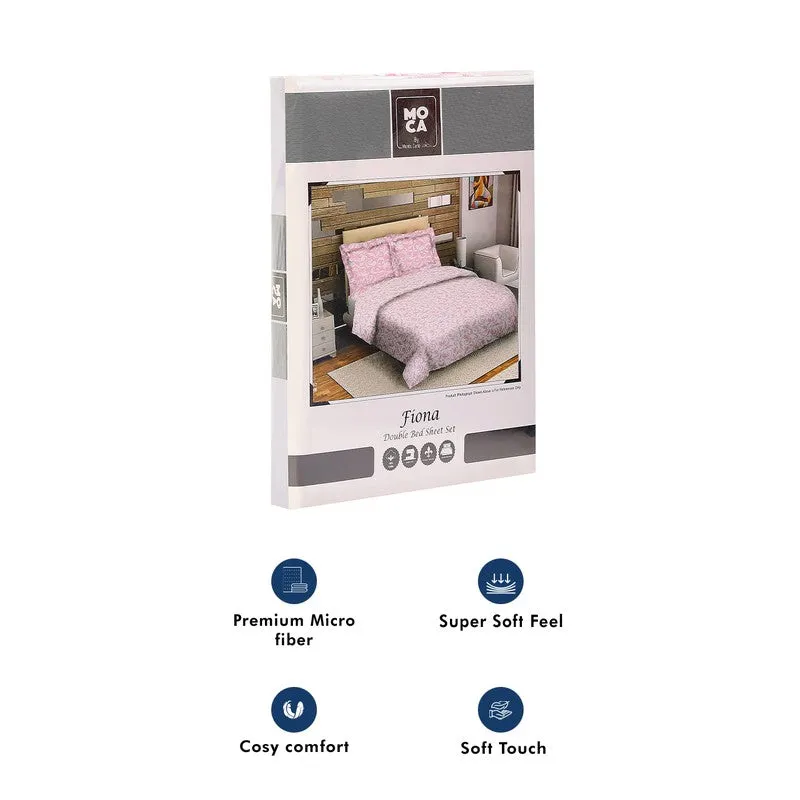 Monte Carlo Amrit Paisley Cotton Bedsheet (Pink) - 104 TC media 10
