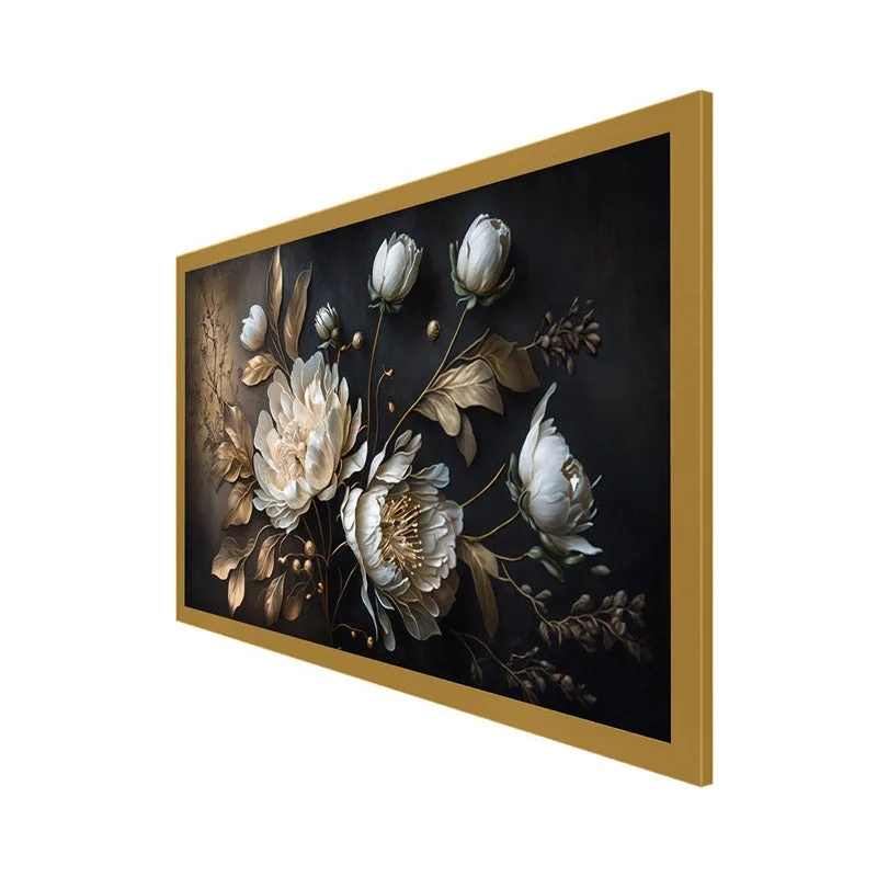 Ellerslee Floral Wall Painting With Frame media 6