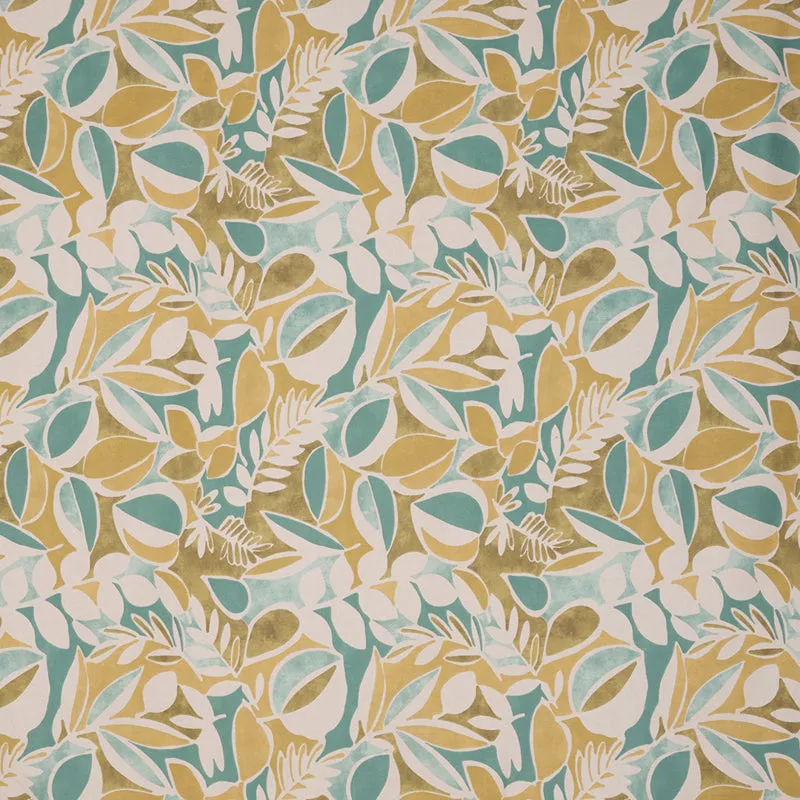Spa Florals Cotton Bedsheet (Green) - 144 TC media 4
