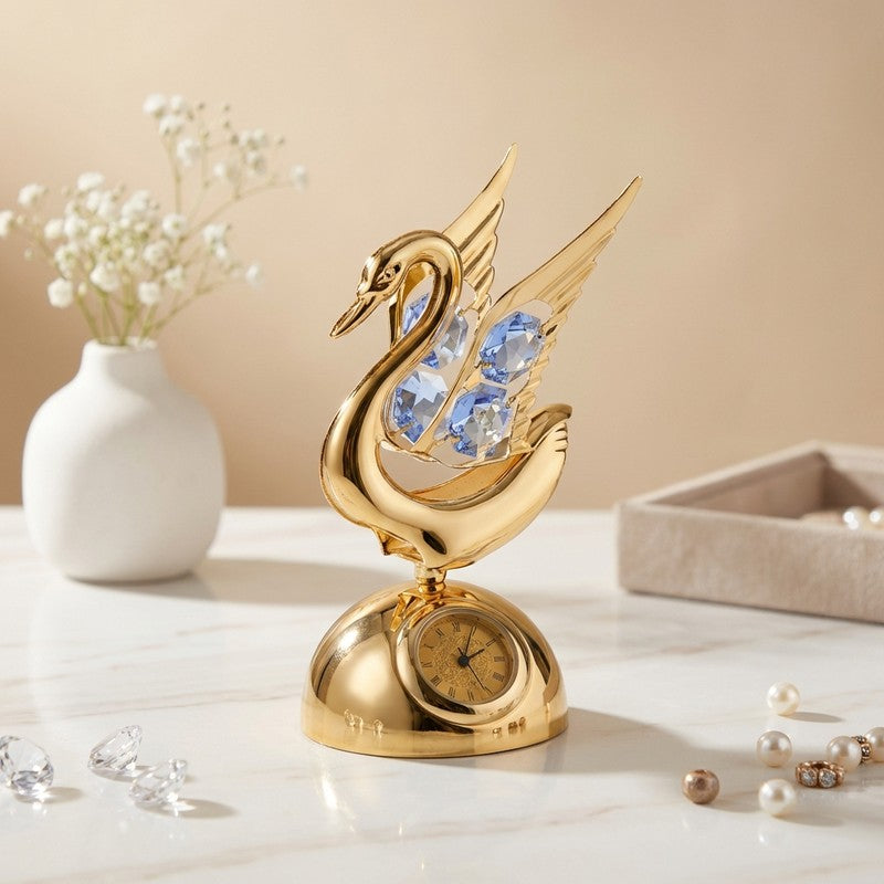 Imperial Swan 24K Gold Plated Mild Steel Showpiece