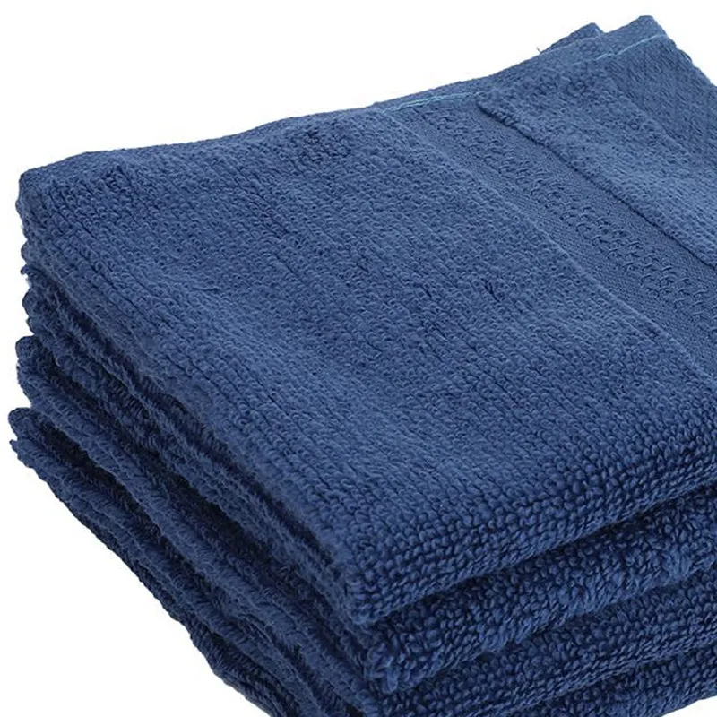 Nuage Cotton Hand & Face Towel (Red, Grey & Blue) - Set Of Twelve media 4