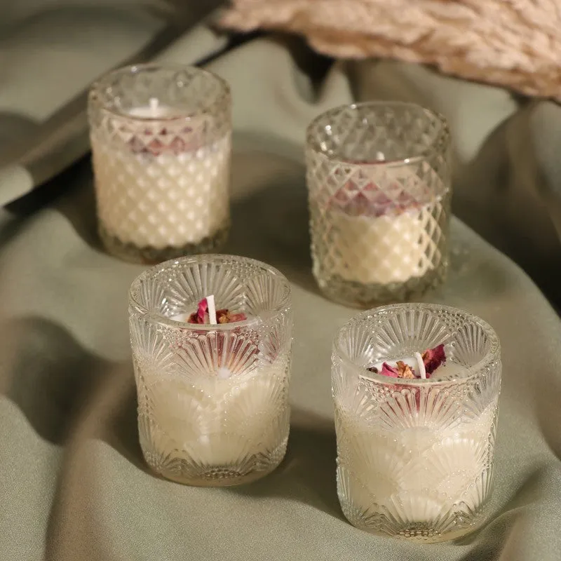 Marble Aura Candle - Set Of Four media 4