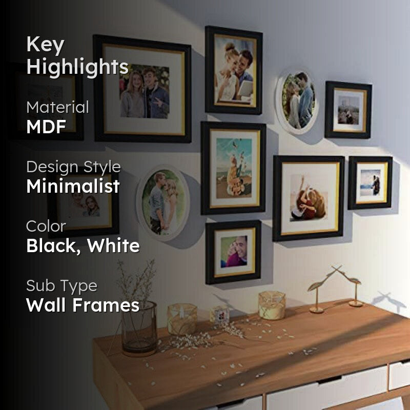 Memories Encased Photo Frame (Black) - Set Of Eleven media 2