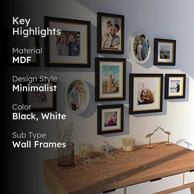 Memories Encased Photo Frame (Black) - Set Of Eleven media 2