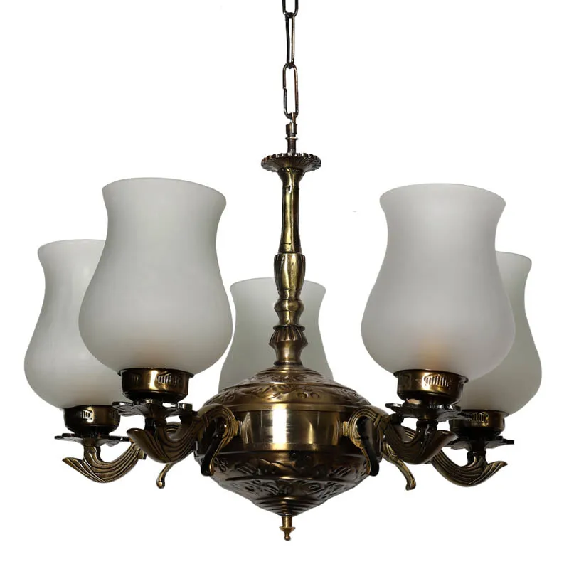 Rabeeha Golden Antique Ceiling Lamp media 4