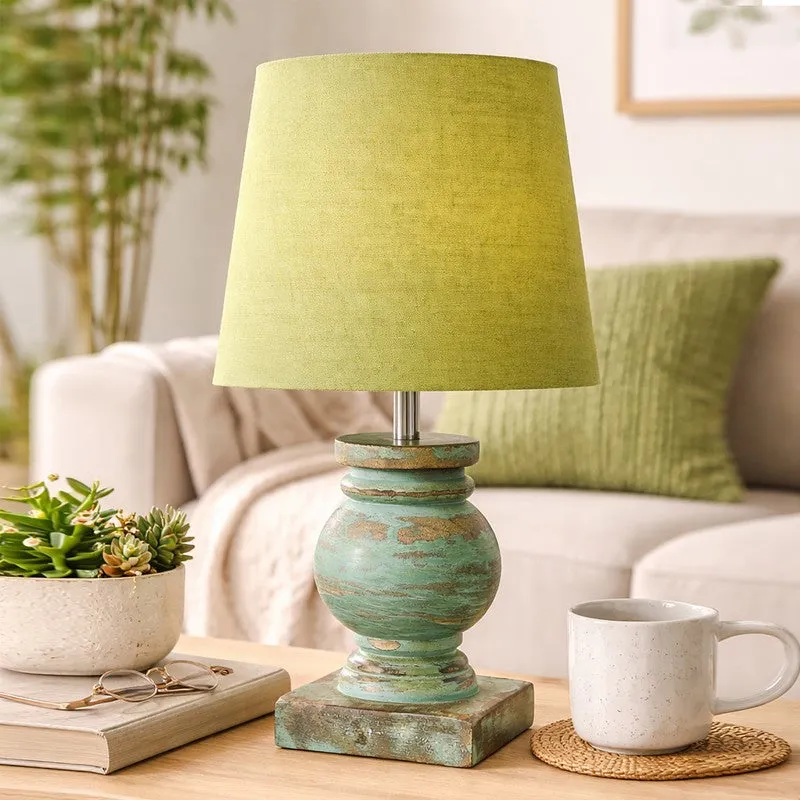 CleanFlare Wooden Table Lamp - Green media 3