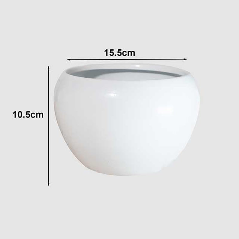 Whimsical White Planters - Set Of Two media 7