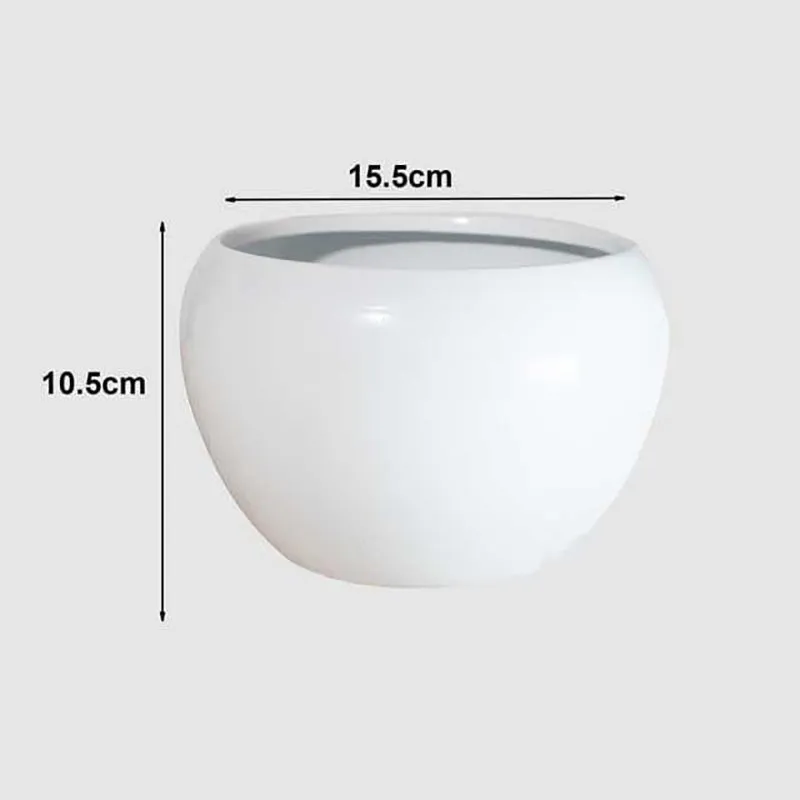 Whimsical White Planters - Set Of Two media 7