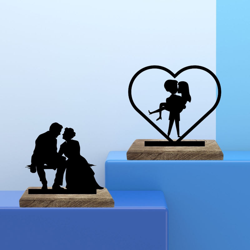 Eternal Love Showpiece - Set Of Two