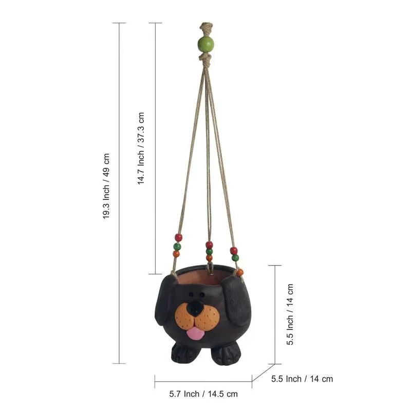 Woof Swing Handmade Hanging Planter media 6