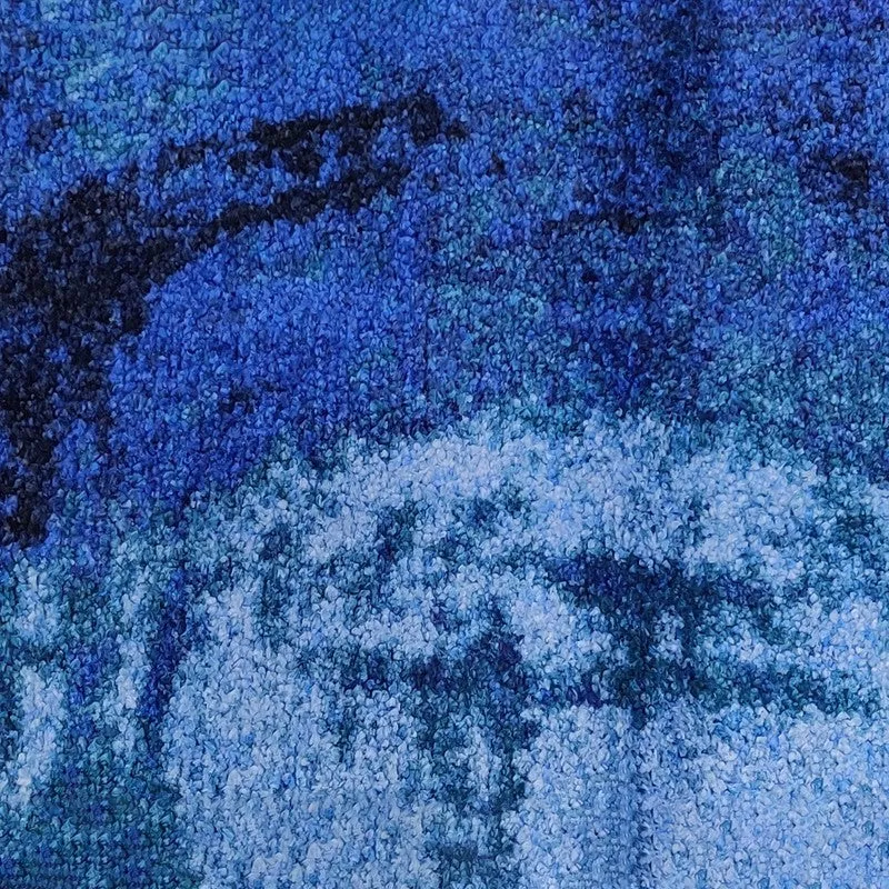 Ulros Abstract Micro Fiber Area Rug - Blue media 4