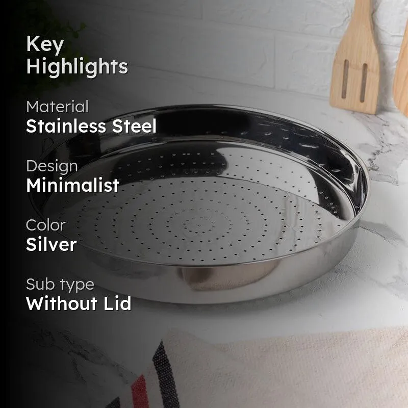 Premium Stainless Steel Strainer - 30 CM | Dishwasher Safe media 2