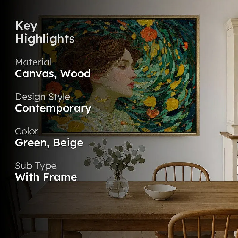 Petal Dreamer Canvas Wall Painting With Frame media 2