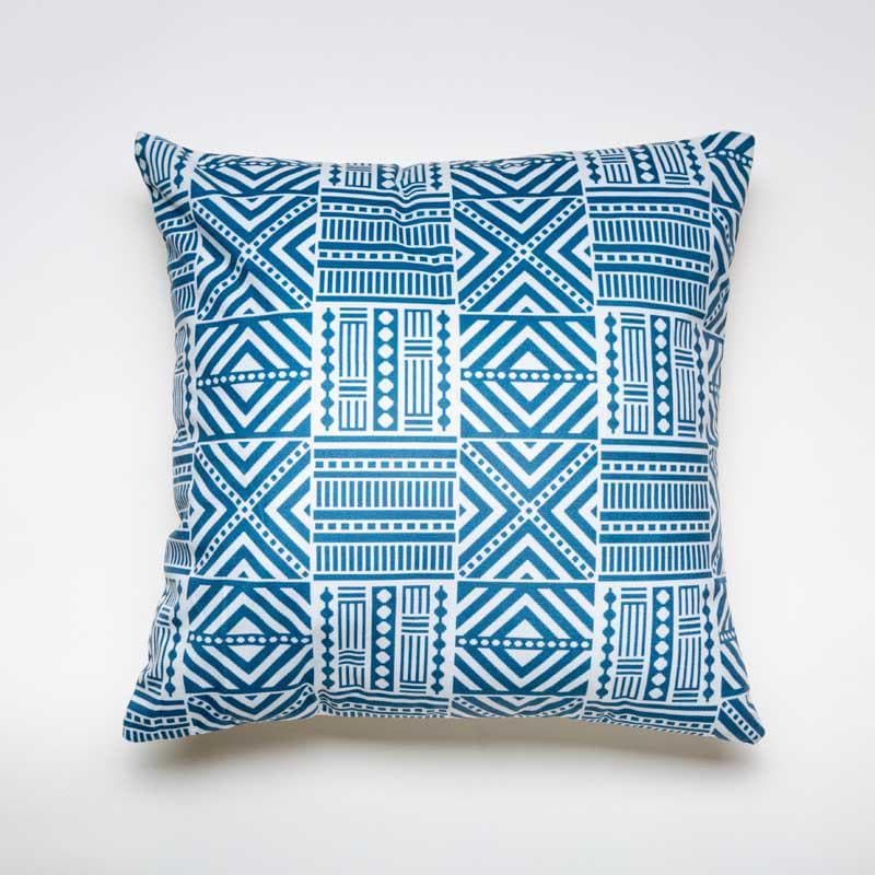 Crafted In Blue Cushion Cover media 2