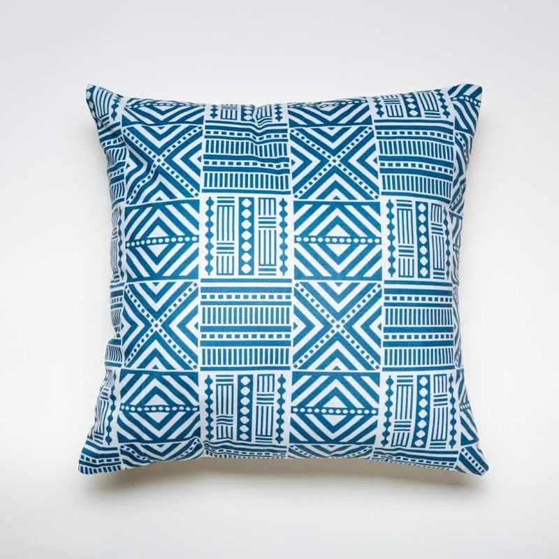 Crafted In Blue Cushion Cover - 2