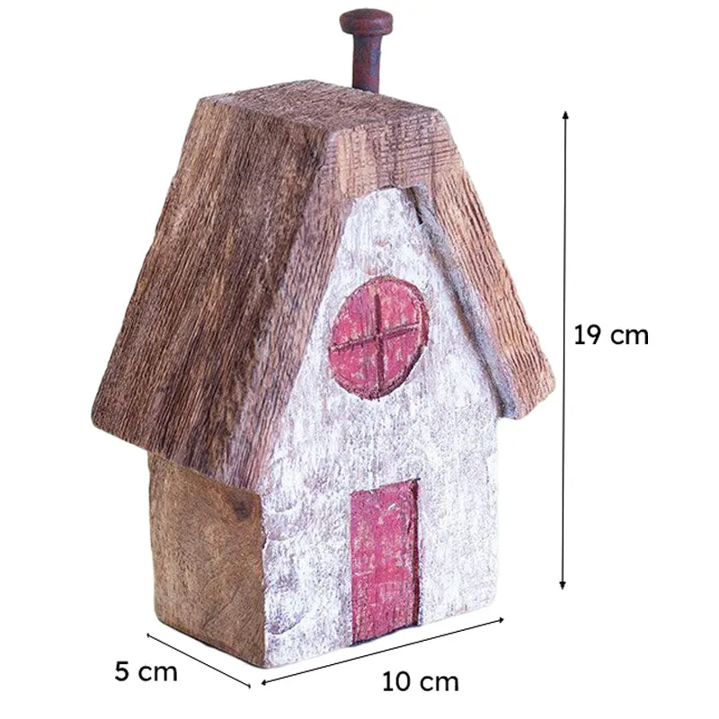 Tiny Homes Wooden Paperweight - White media 7
