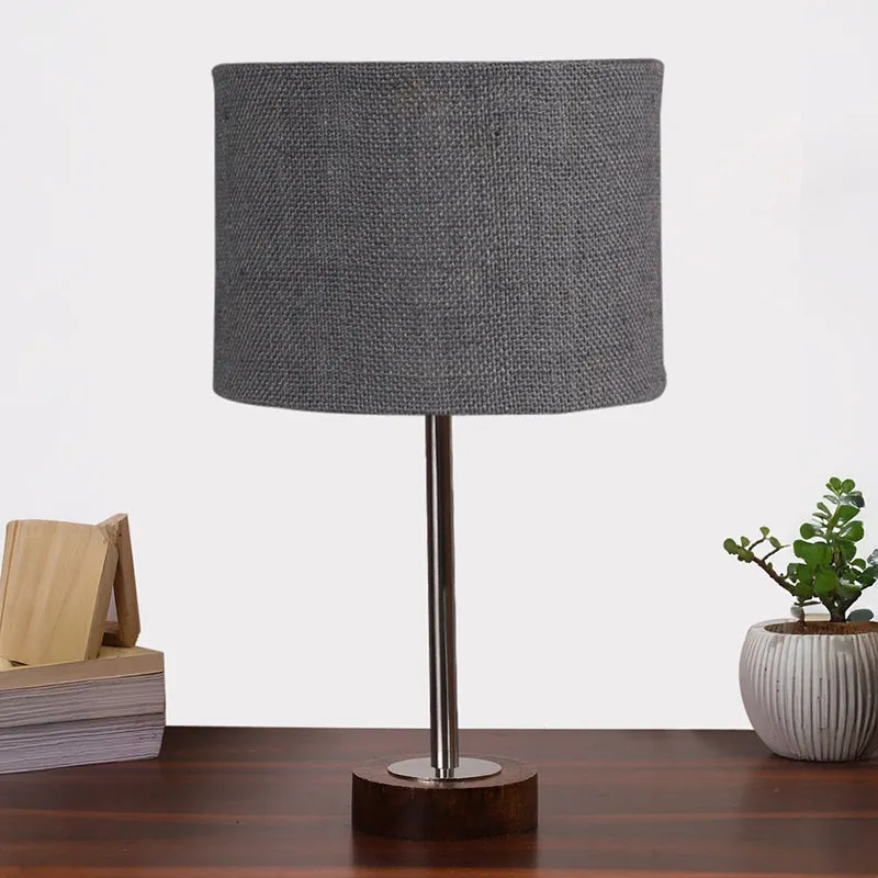 Sienna I Rodin Wooden Table Lamp - Grey,Silver,Brown media 3