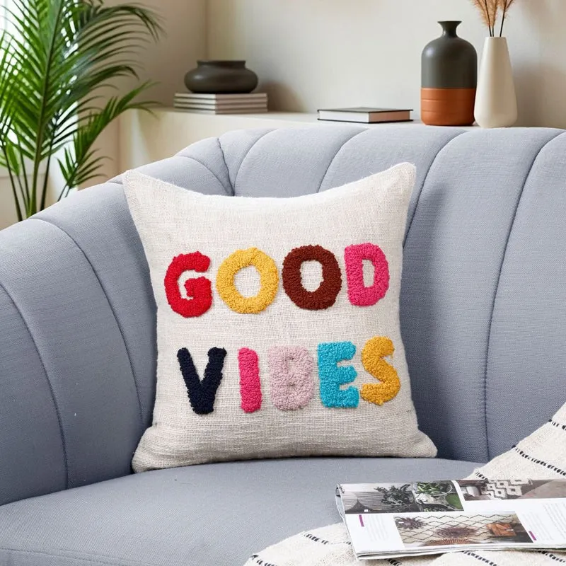 Vibe Check Tufted Cushion Cover media 1