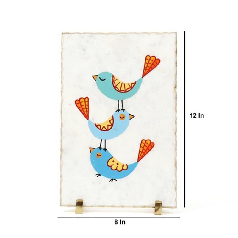 Chirpster Muse Printed Marble Showpiece media 4