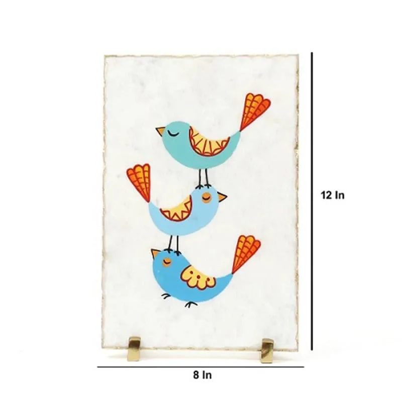 Chirpster Muse Printed Marble Showpiece media 4