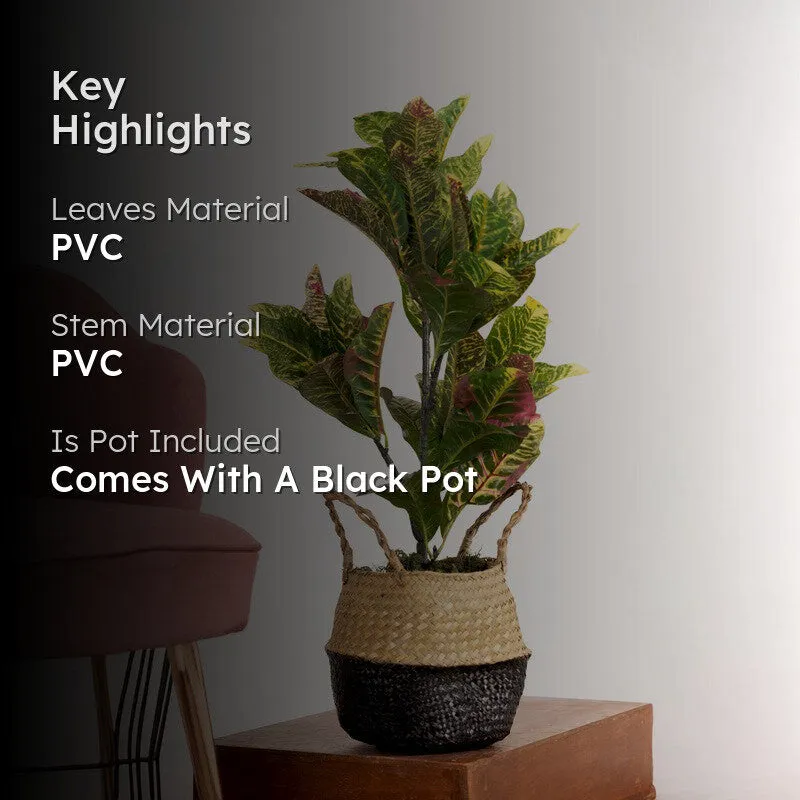 Urban Bloom Artificial Potted Plant With Fiber Pot - 2.5 Feet media 2