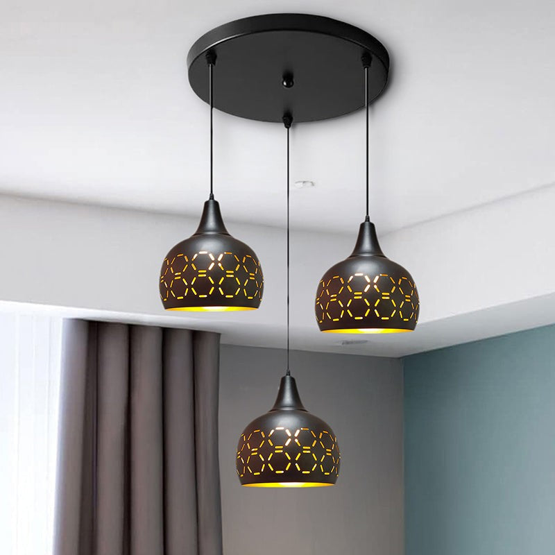 Scintilla Metal Ceiling Lamp - Black