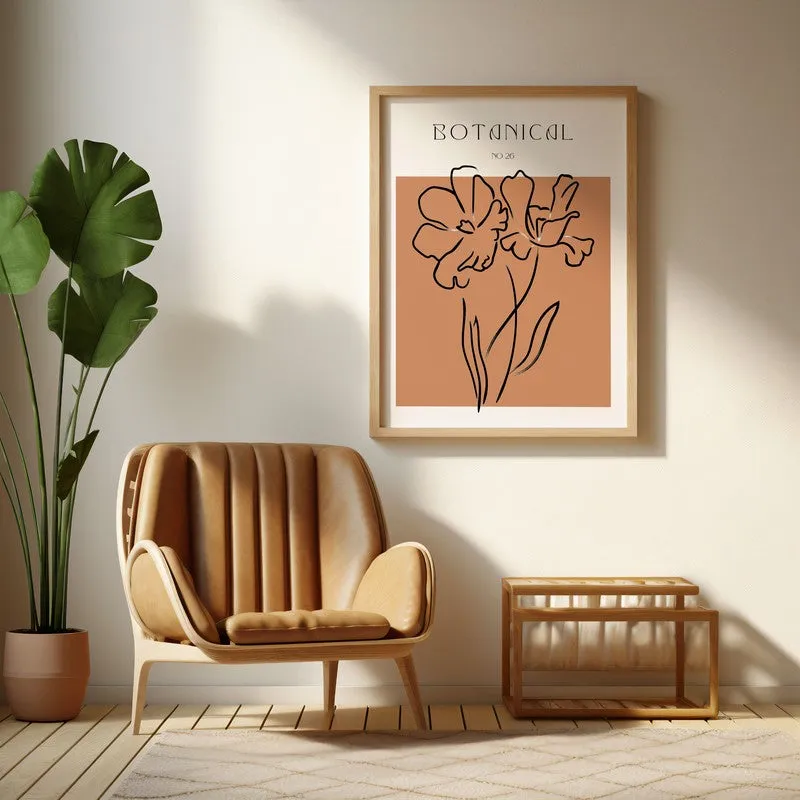 Fleuris Canvas Wall Painting With Brown Frame media 6