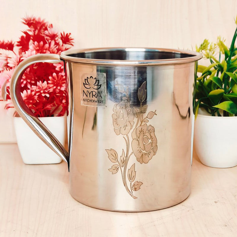 BrewFlow Stainless Steel Smooth Coffee Mug - 900 mL