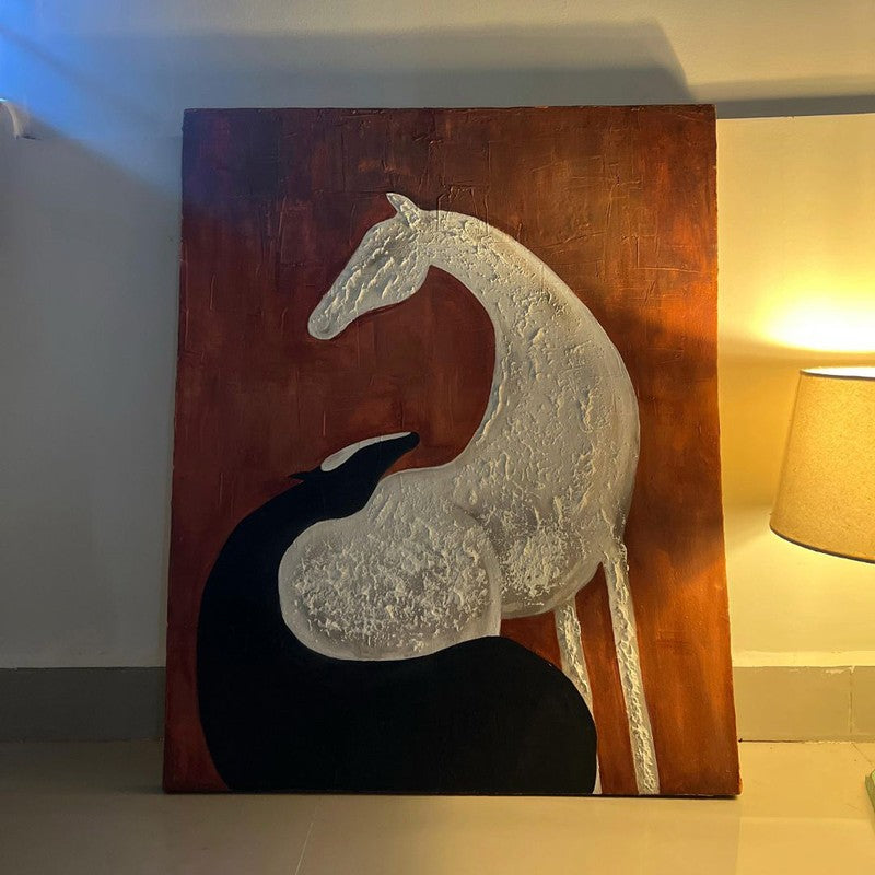 Silent Sands Handmade Canvas Wall Painting media 9