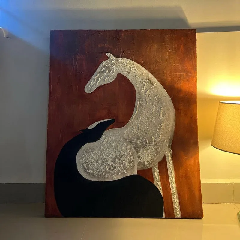 Silent Sands Handmade Canvas Wall Painting media 9