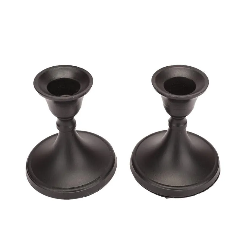 Gale Candle Holder (Black) - Set Of Two media 3